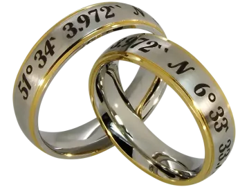 Model Juno - 2 coordinate rings stainless steel